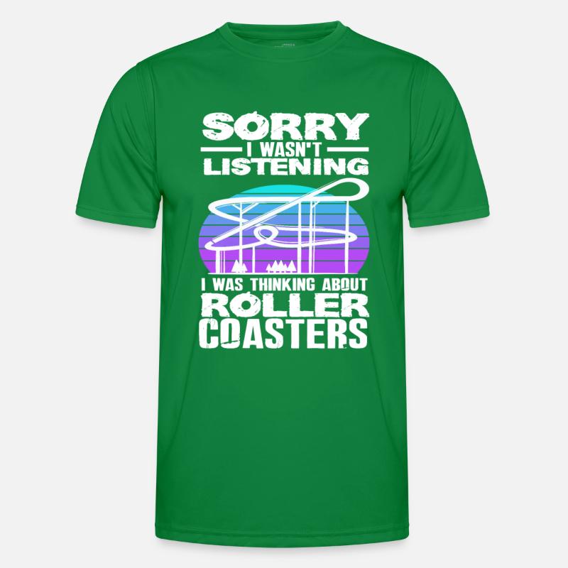 Achterbahn Spruch Geschenkidee Männer Funktions-T-Shirt