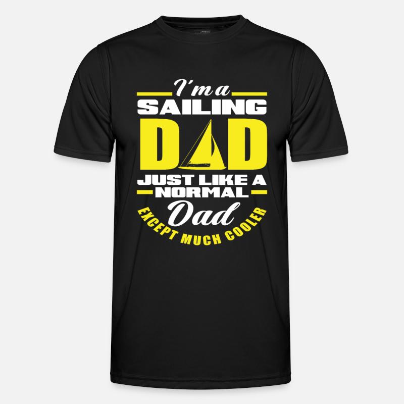 Dad Sailor Sailing - Men's Functional T-Shirt - black