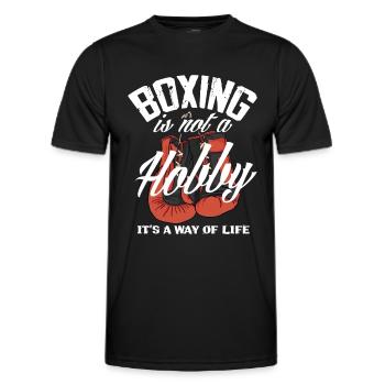Boxen Leben Boxer Sportler - Männer Funktions-T-Shirt - Schwarz - Vorne - AI Model Male 178 dark (178cm)