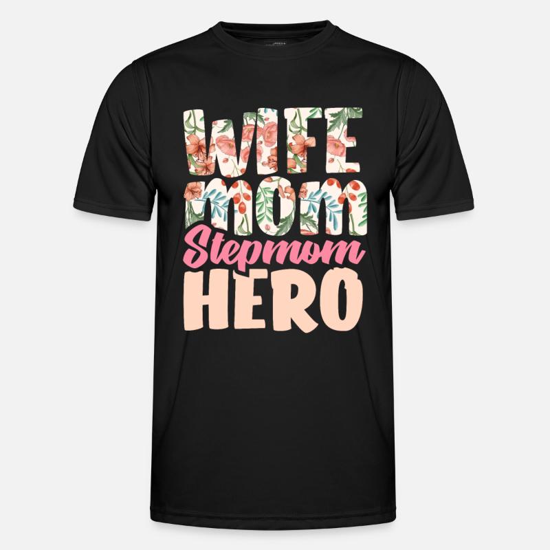 Stiefmama Held - Männer Funktions-T-Shirt - Schwarz