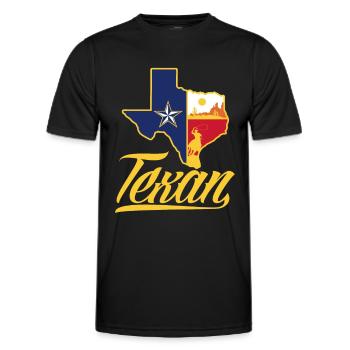 Texas Texans - Men's Functional T-Shirt - black - Front - AI Model Male 178 dark (178cm)
