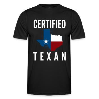 Texas Texans - Men's Functional T-Shirt - black - Front - AI Model Male 178 dark (178cm)