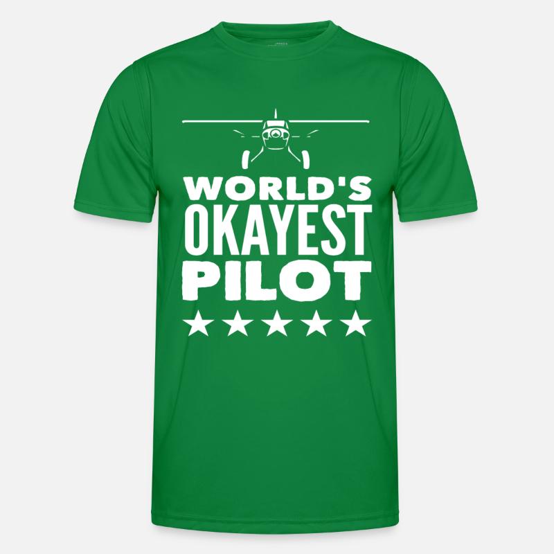 Weltbester Pilot Männer Funktions-T-Shirt