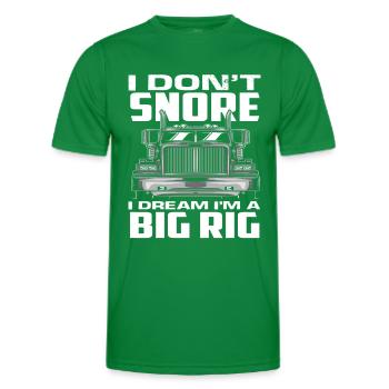 Ronflement d’un camionneur - T-shirt sport Homme - vert - Devant - AI Model Male 178 dark (178cm)