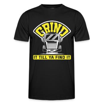 Truck Driver Delivery Truck - Men's Functional T-Shirt - black - Front - AI Model Male 178 dark (178cm)
