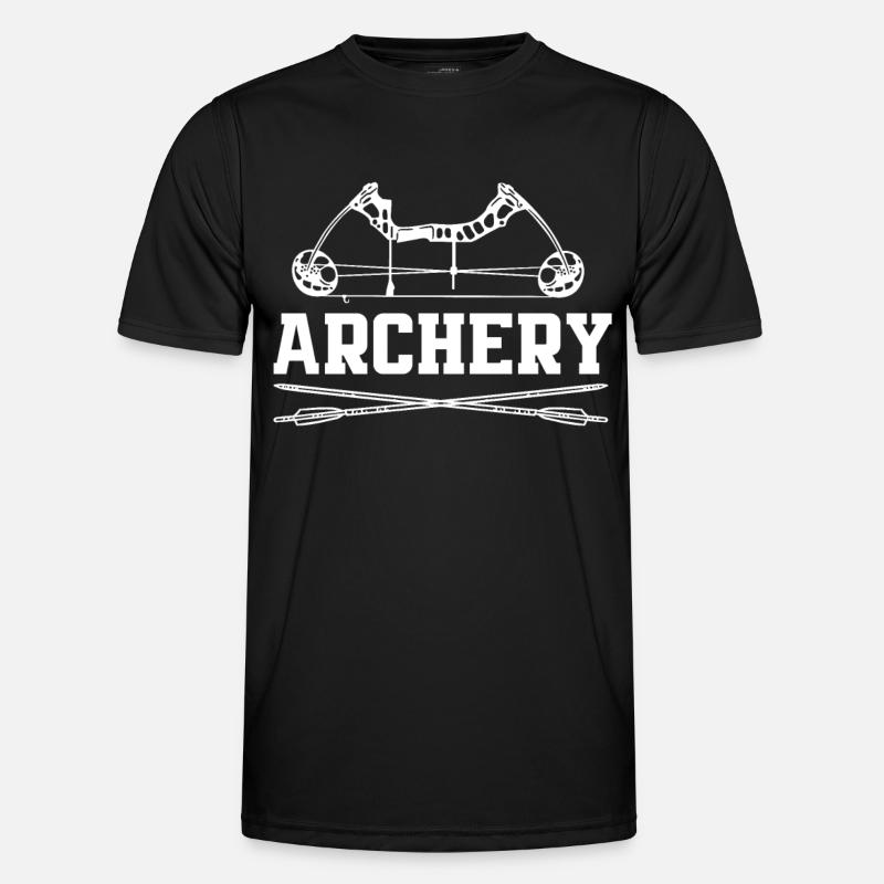 Bogen Bogenschießen - Männer Funktions-T-Shirt - Schwarz
