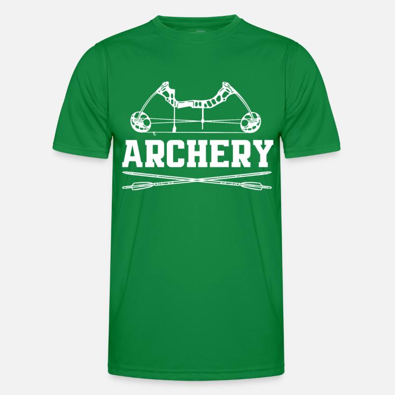Bogen Bogenschießen Männer Funktions-T-Shirt