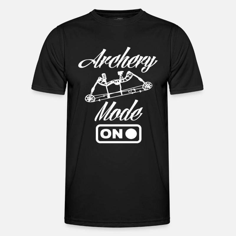 Bogen Modus Bogenschießen - Männer Funktions-T-Shirt - Schwarz
