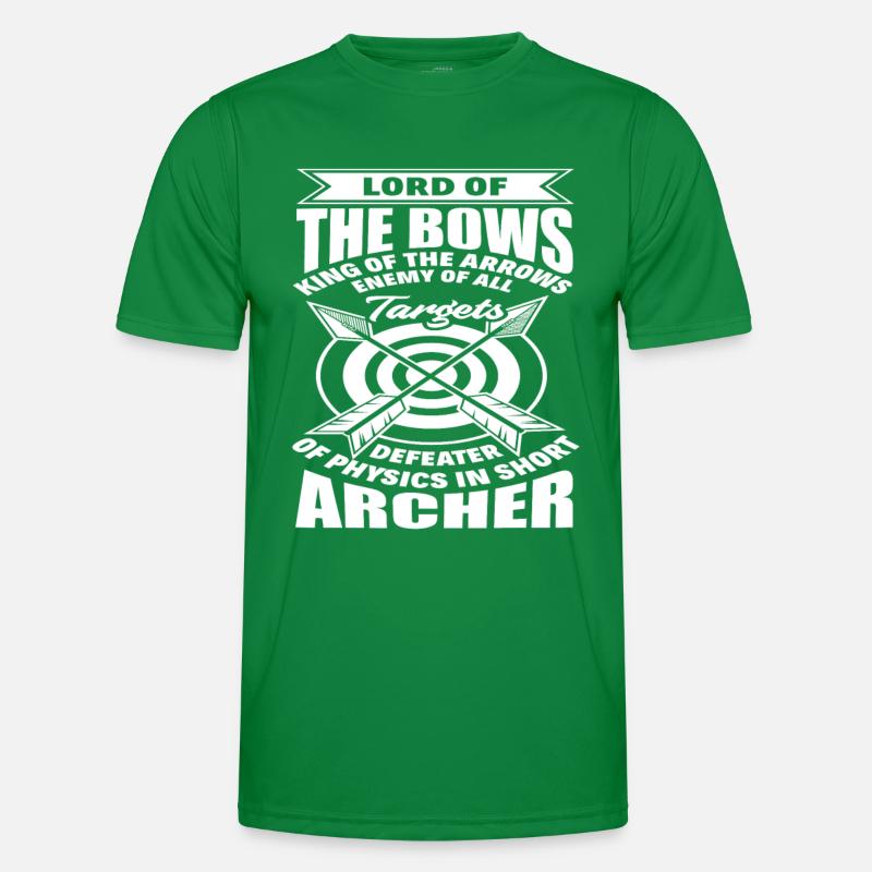 Bogen Lustiges Bogenschießen Spruch Männer Funktions-T-Shirt