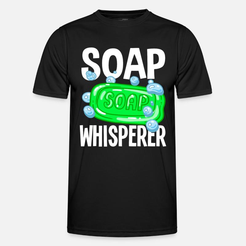 Soap Whisperer Soap Making - Men's Functional T-Shirt - black