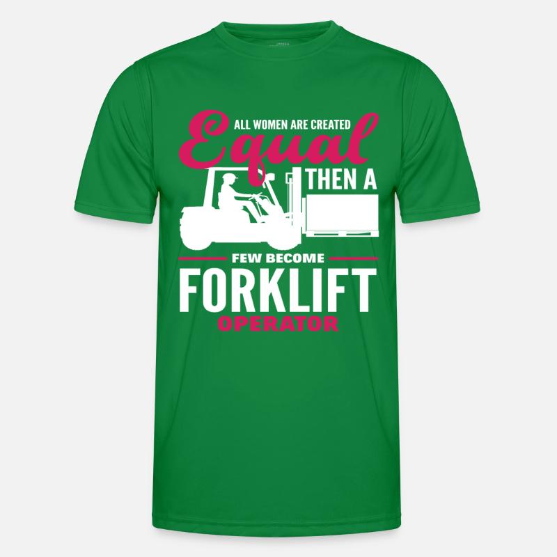 Forklift Driver Strength Men's Functional T-Shirt