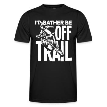 Ich Bin Lieber Abseits Der Strecke - Männer Funktions-T-Shirt - Schwarz - Vorne - AI Model Male 178 dark (178cm)