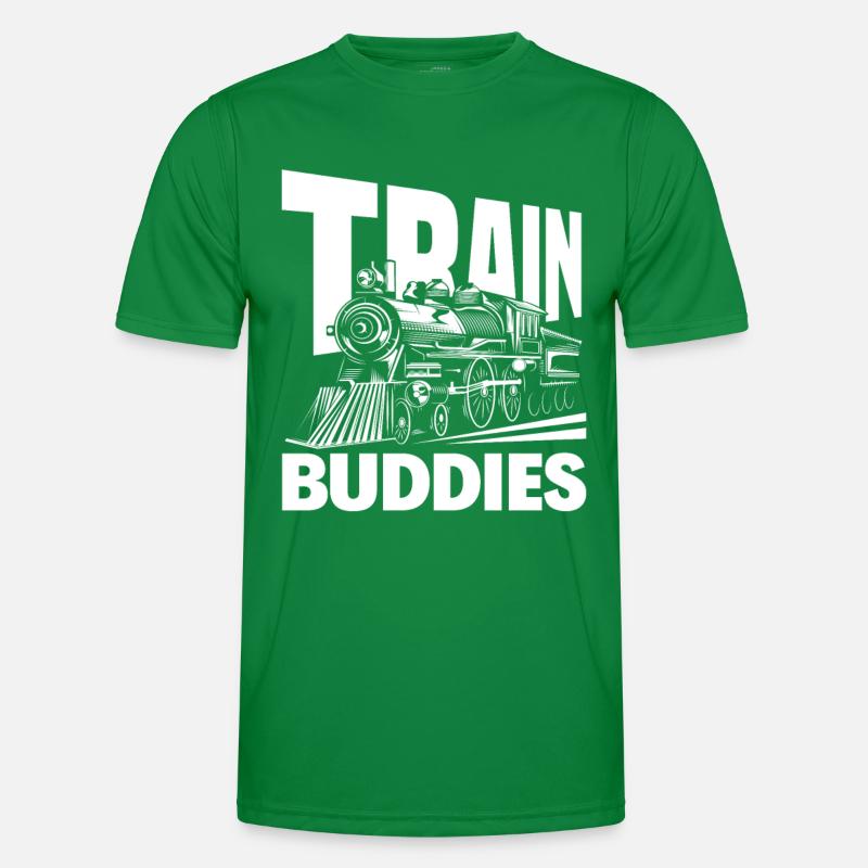 Train Buddies Amis du chemin de fer T-shirt sport Homme
