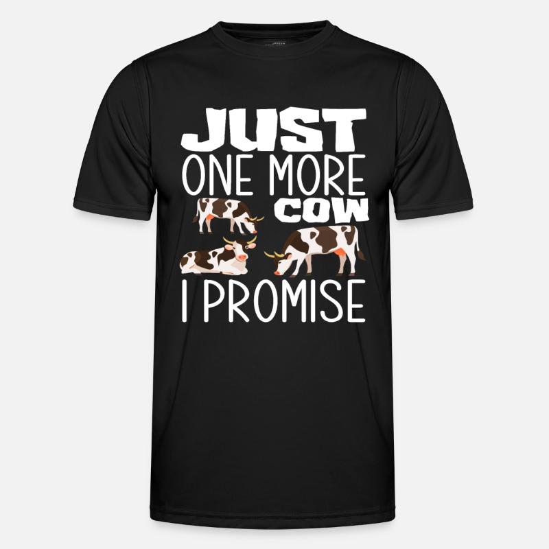 Nur Noch Eine Kuh Versprochen - Männer Funktions-T-Shirt - Schwarz