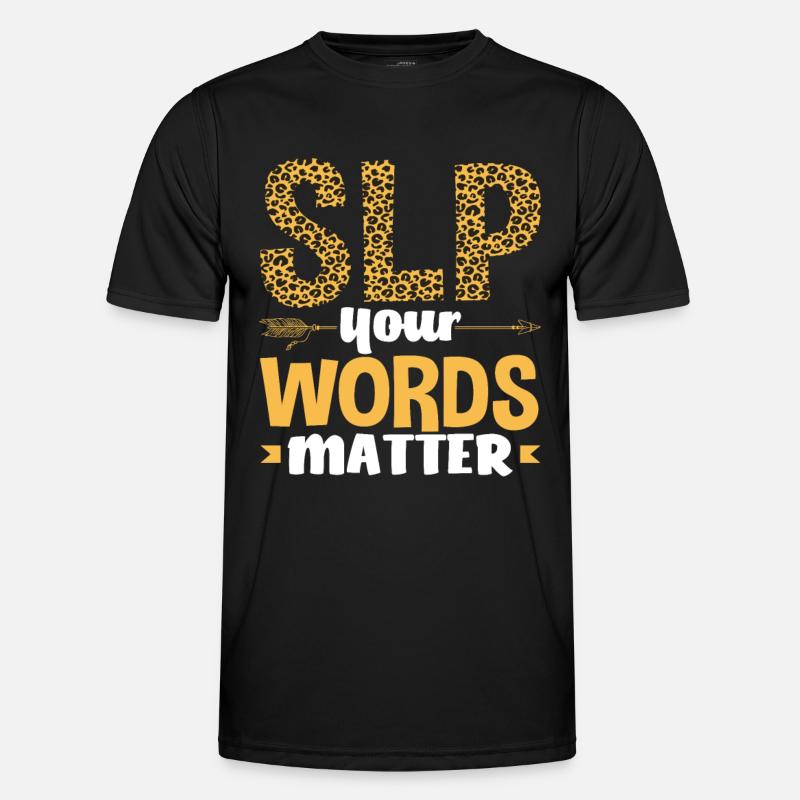 SLP Vos mots comptent Imprimé léopard T-shirt sport Homme