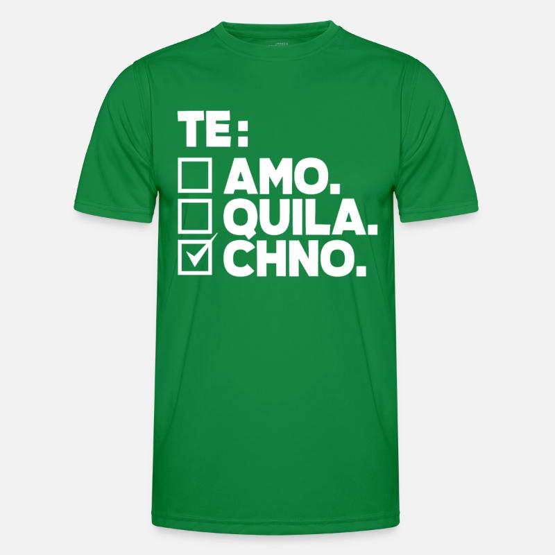 Techno Lover: Te Amo Tequila Techno Männer Funktions-T-Shirt