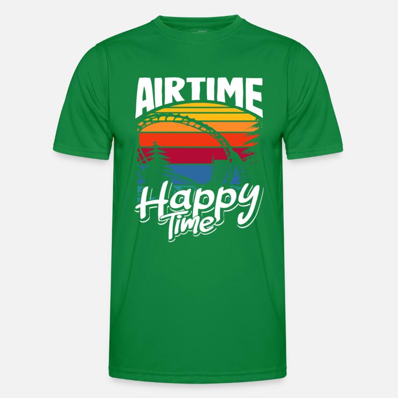 Airtime Roller Coaster Happy Time Men's Functional T-Shirt