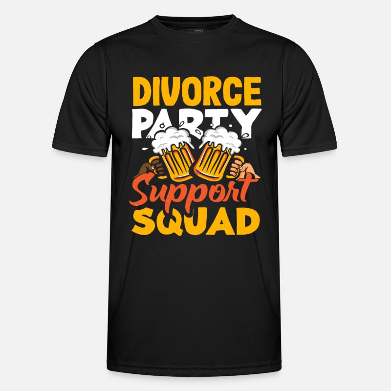 Scheidungspartei Unterstützungskommando Scheidung - Männer Funktions-T-Shirt - Schwarz