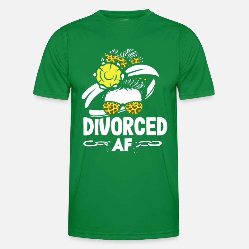 Divorced Bold Statement Scheidung Männer Funktions-T-Shirt
