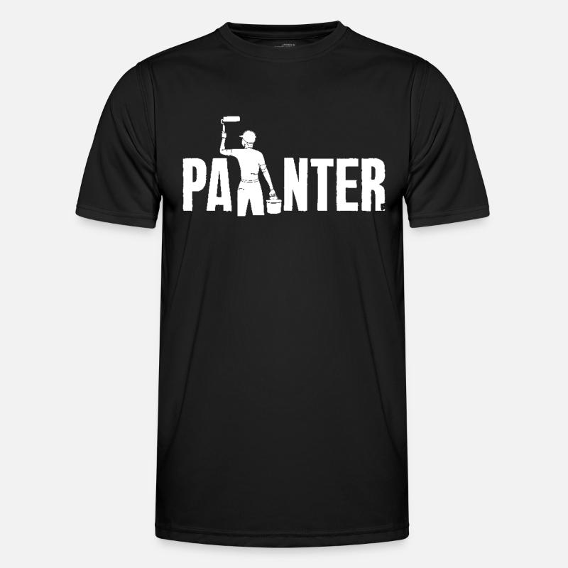Creative painter with style - Men's Functional T-Shirt - black