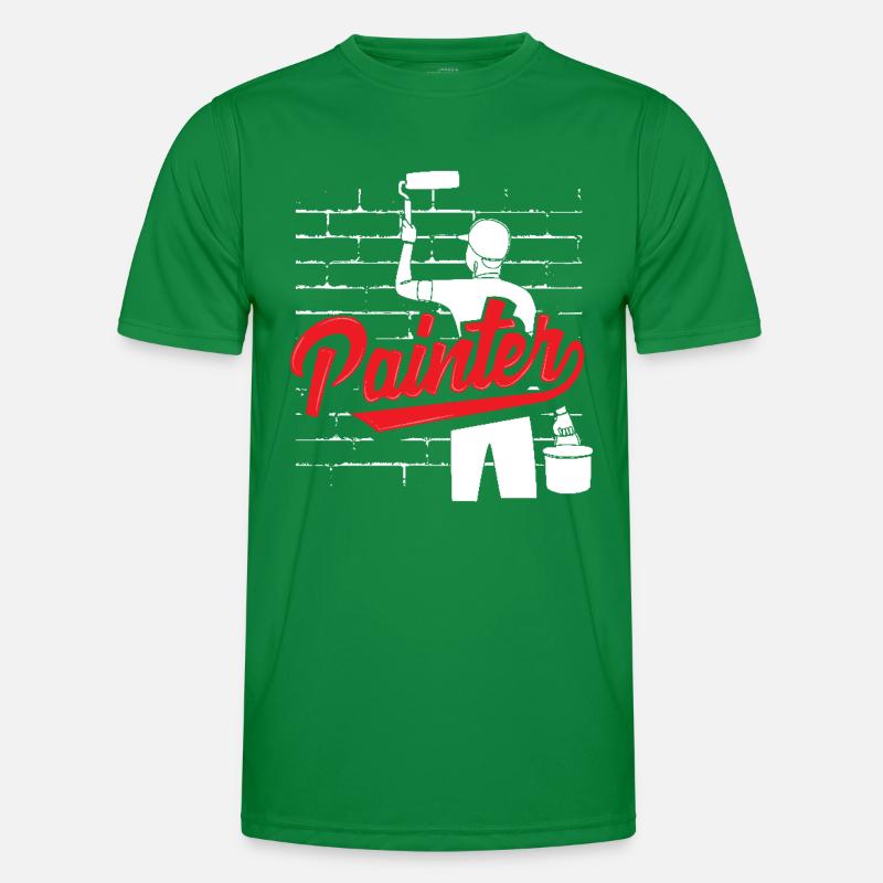 Painter Wall Art Creativity Men's Functional T-Shirt