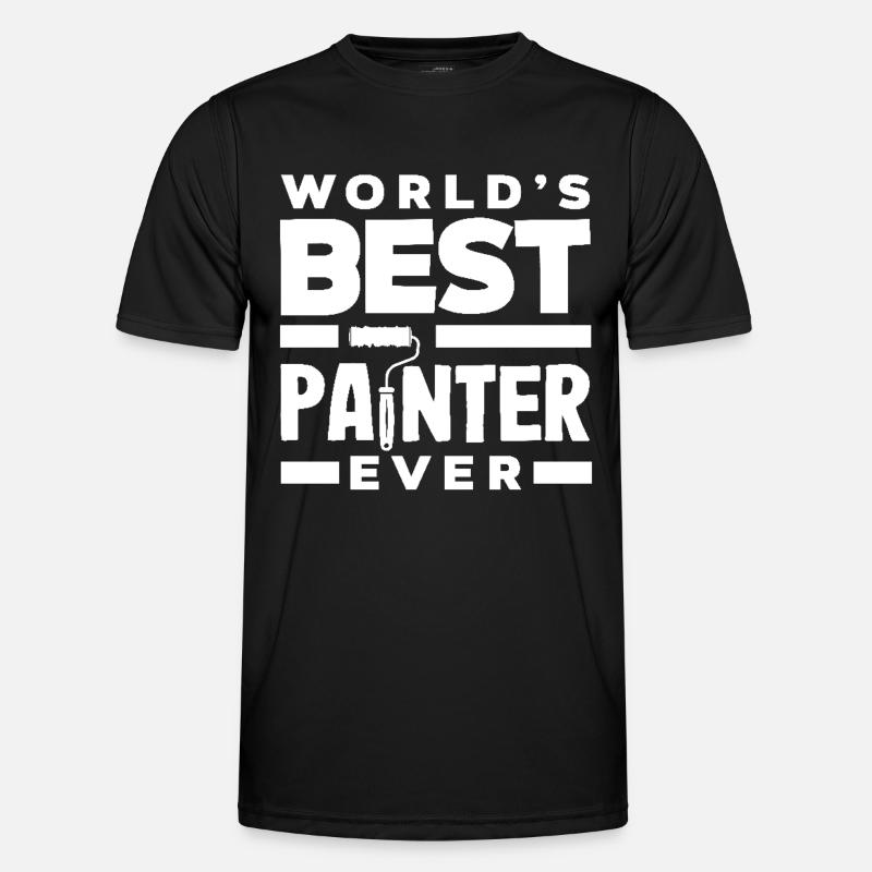 Bester Maler Der Welt - Männer Funktions-T-Shirt - Schwarz