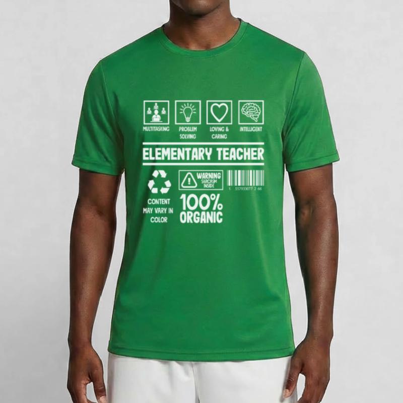Elementary School Teacher Multitasking Problem Solving Men's Functional T-Shirt