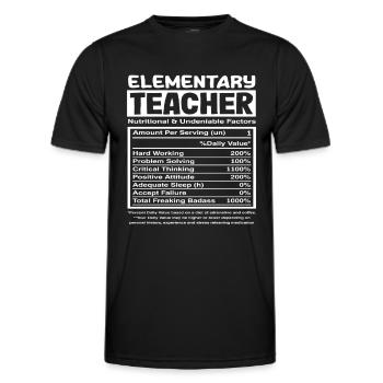 Primary school teachers - indisputable factors of the - Men's Functional T-Shirt - black - Front - AI Model Male 178 dark (178cm)