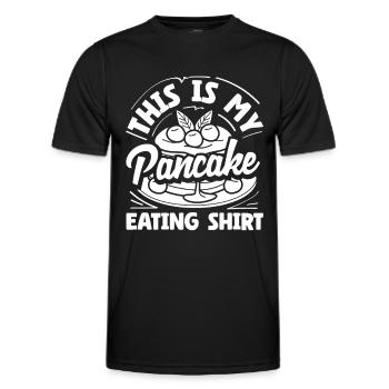 Das Ist Mein Pancake Genuss - Männer Funktions-T-Shirt - Schwarz - Vorne - AI Model Male 178 dark (178cm)