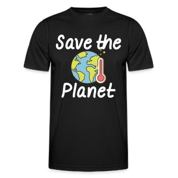 Klimawandel Umweltschutz Naturschutz - Männer Funktions-T-Shirt - Schwarz - Vorne - AI Model Male 178 dark (178cm)
