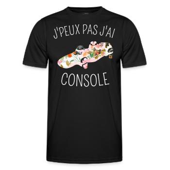 J Peux Pas J Ai Console - T-shirt sport Homme - noir - Devant - AI Model Male 178 dark (178cm)