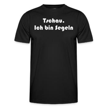 Segeln - Tschau Ich bin Segeln - Männer Funktions-T-Shirt - Schwarz - Vorne - AI Model Male 178 dark (178cm)