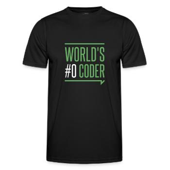 Programmeur - créateurs codeurs monde #0 codeur - T-shirt sport Homme - noir - Devant - AI Model Male 178 dark (178cm)