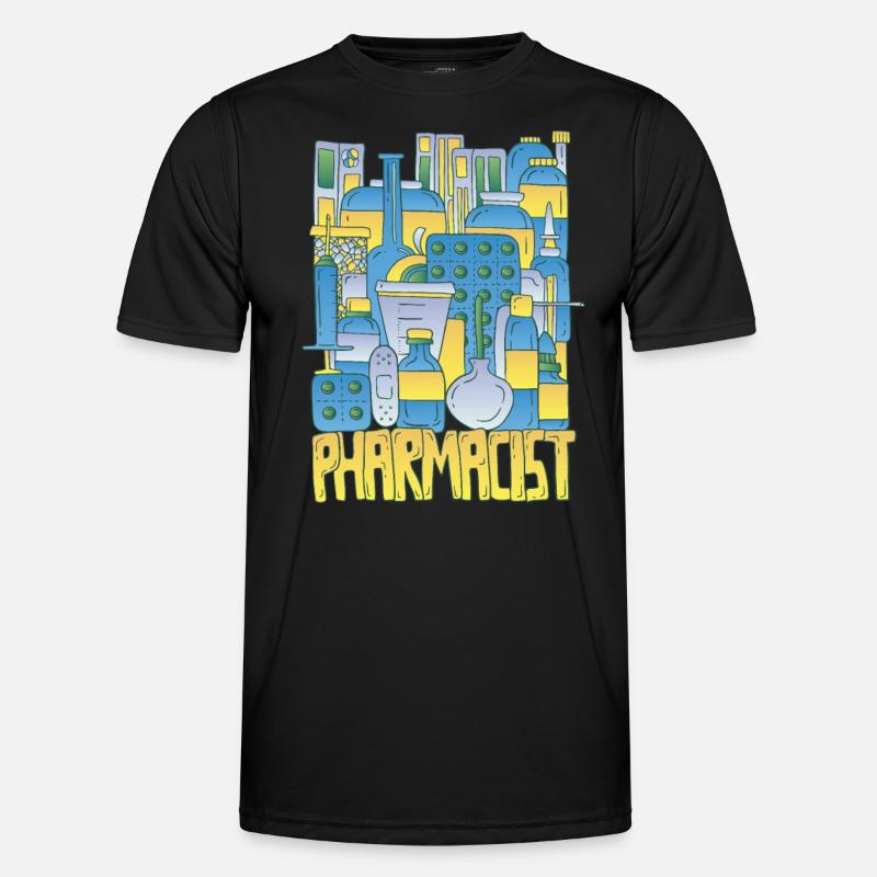 Science - Pharmacist - Men's Functional T-Shirt - black