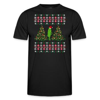 Merry Christmas idée Cadeau de Noël - T-shirt sport Homme - noir - Devant - AI Model Male 178 dark (178cm)