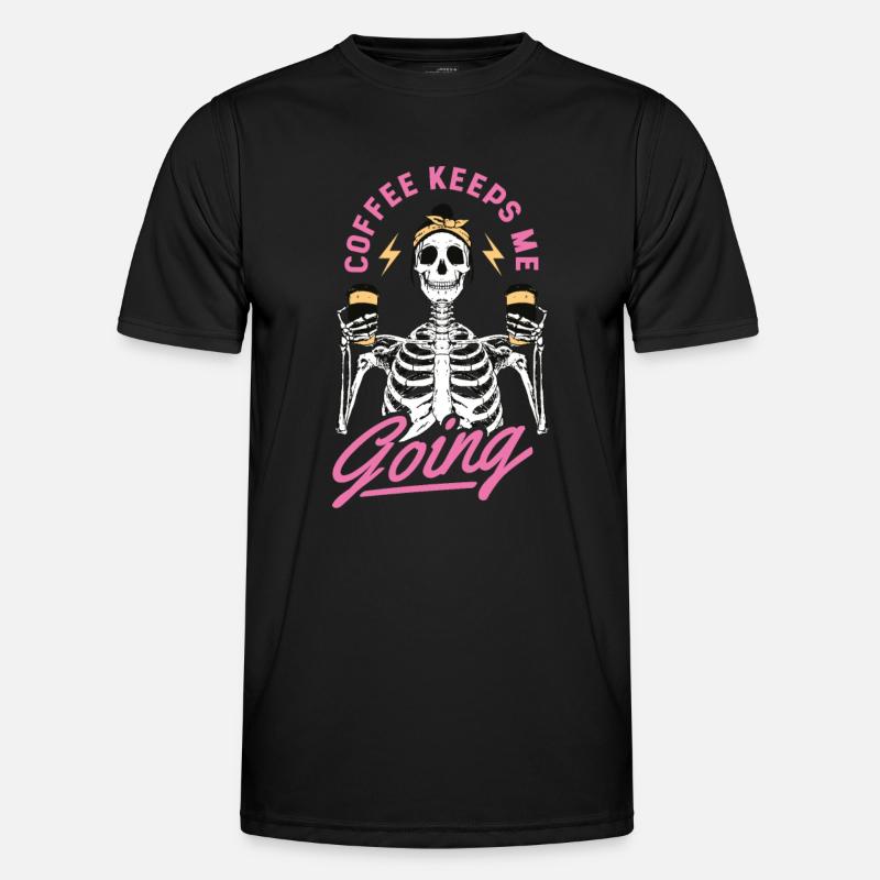 Coffee - Coffee keeps me going Men's Functional T-Shirt