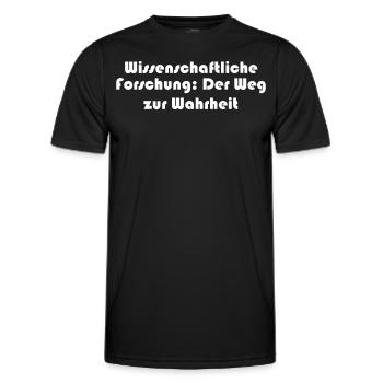 Wissenschaft - Wissenschaftliche Forschung: Der - Männer Funktions-T-Shirt - Schwarz - Vorne - AI Model Male 178 dark (178cm)
