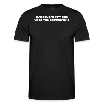 Wissenschaft - Wissenschaft: Der Weg zur - Männer Funktions-T-Shirt - Schwarz - Vorne - AI Model Male 178 dark (178cm)