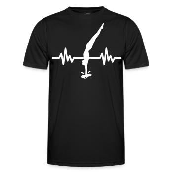Herzschlag Turmspringer - Wassersport Athlet - Männer Funktions-T-Shirt - Schwarz - Vorne - AI Model Male 178 dark (178cm)