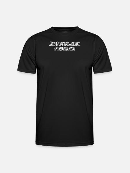 Feuerwehr - Ein Feuer, kein Problem! - Männer Funktions-T-Shirt - Schwarz