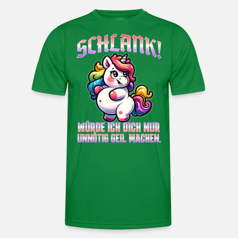 Schlank & Selbstbewusst: Ironisches Statement Männer Funktions-T-Shirt