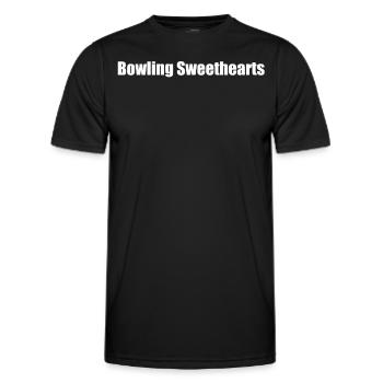 Bowling - Bowling Sweethearts - Männer Funktions-T-Shirt - Schwarz - Vorne - AI Model Male 178 dark (178cm)