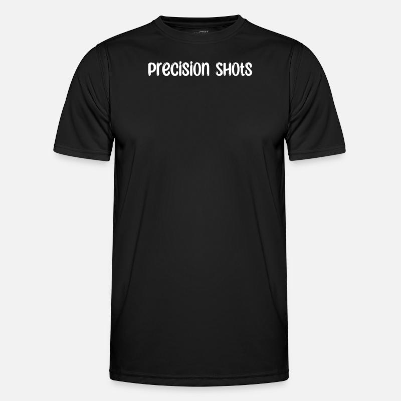 Billard - Precision Shots - Männer Funktions-T-Shirt - Schwarz