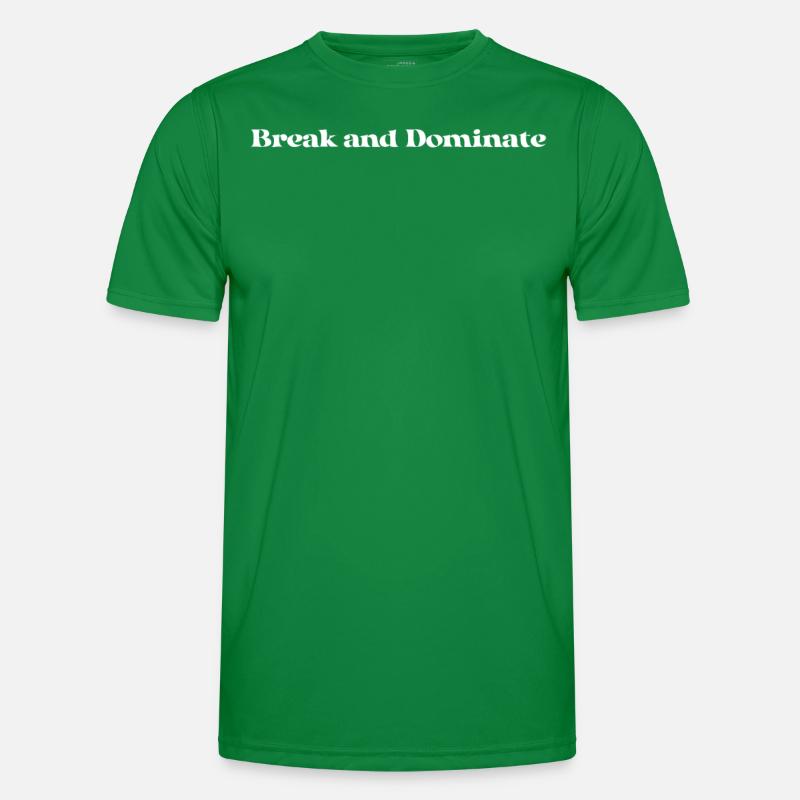 Billard - Break and Dominate Männer Funktions-T-Shirt