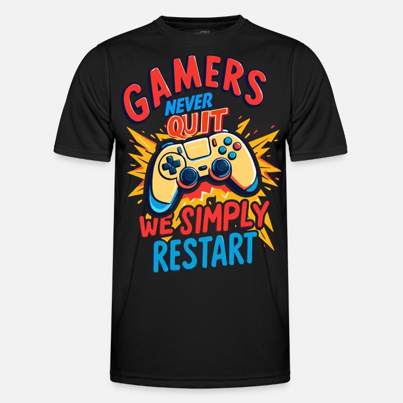 Gamers Never Quit Men's Functional T-Shirt