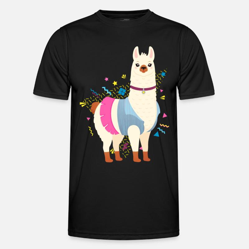 90s Style Llama - Men's Functional T-Shirt - black