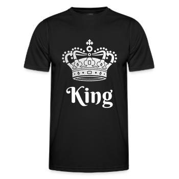 Look partenaire roi reine - T-shirt sport Homme - noir - Devant - AI Model Male 178 dark (178cm)