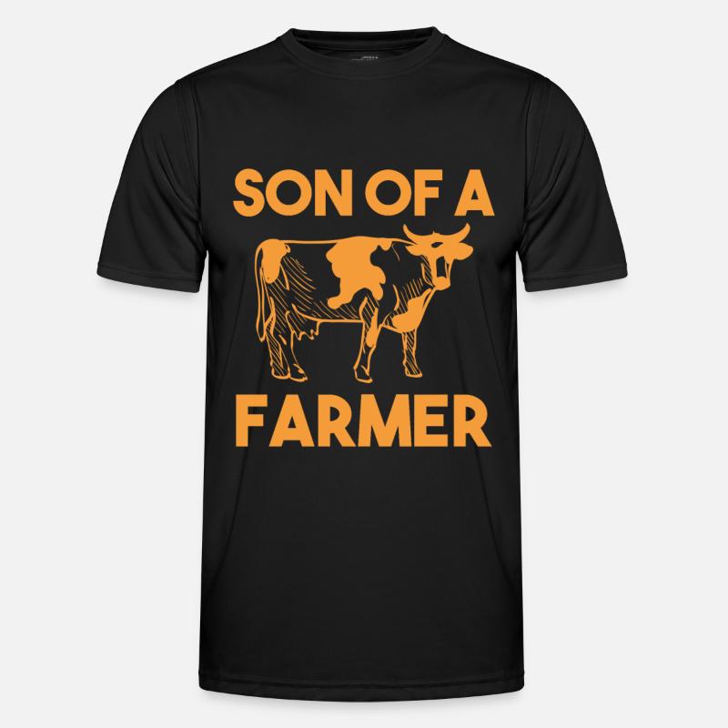 Bauer Lustig - Männer Funktions-T-Shirt - Schwarz