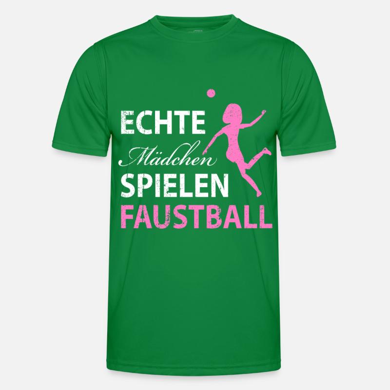 Echte Maedchen spielen Faustball Männer Funktions-T-Shirt