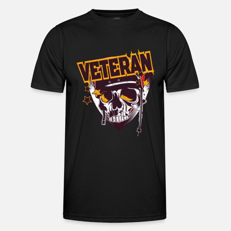 Veteran Der Armee - Männer Funktions-T-Shirt - Schwarz